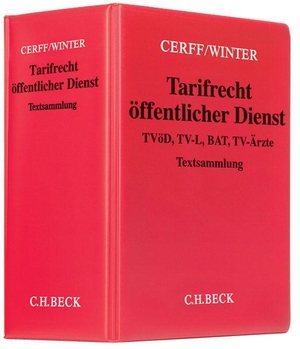 Dittmeier, Robert / Siegfried Zängl et al (Hrsg.). Tarifrecht öffentlicher Dienst (mit Fortsetzungsnotierung). Inkl. 86. Ergänzungslieferung - TVöD, TV-L, BAT, TV-Ärzte - Grundwerk zur Fortsetzung (min. 3 Ergänzungslieferungen). C.H. Beck, 2024.