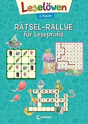 Leselöwen Rätsel-Rallye für Leseprofis - 2. Klasse (Türkis) - Rätselbuch zum Lesenlernen für Kinder ab 7 Jahre. Loewe Verlag GmbH, 2021.