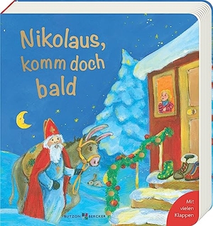 Nikolaus, komm doch bald - Geschichten vom Nikolaus im farbenfrohen Pappbilderbuch ab 2 Jahre. Bilderbuch zum Vorlesen und Entdecken, ideal als kleines Nikolausgeschenk für Kinder. Butzon & Bercker, 2023.