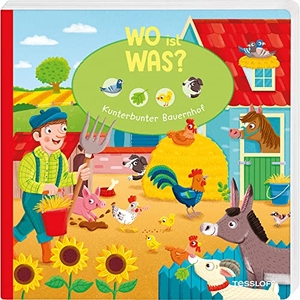 Reindl, Julia. WO ist WAS? Kunterbunter Bauernhof - Pappebuch für Kinder ab 18 Monaten. Tessloff Verlag, 2021.