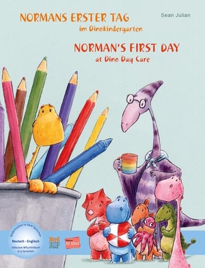 Julian, Sean. Normans erster Tag im Dinokindergarten (Deutsch-Englisch) - Zweisprachiges Kinderbuch mit MP3-Hörbuch zum Herunterladen. bilibri, 2024.