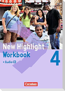 New Highlight 4: 8. Schuljahr. Workbook mit Text-CD