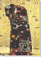 Notizbuch schön gestaltet mit Leseband - A5 Hardcover blanko - Gustav Klimt "Umarmung" - 100 Seiten 90g/m² - FSC Papier