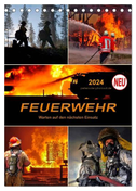 Feuerwehr - Warten auf den nächsten Einsatz (Tischkalender 2024 DIN A5 hoch), CALVENDO Monatskalender