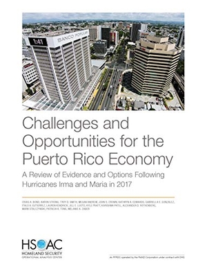 Bond, Craig A / Luoto, Jill E et al. Challenges and Opportunities for the Puerto Rico Economy - A Review of Evidence and Options Following Hurricanes Irma and Maria in 2017. RAND Corporation, 2020.