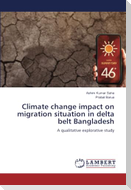 Climate change impact on migration situation in delta belt Bangladesh