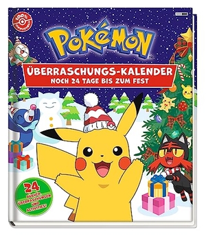 Pokémon. Pokémon: Überraschungskalender: Noch 24 Tage bis zum Fest - 24 Bücher, Überraschungen und Activities!. Panini Verlags GmbH, 2023.