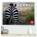 Zebras - Ungezähmte Kraft (hochwertiger Premium Wandkalender 2024 DIN A2 quer), Kunstdruck in Hochglanz