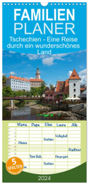 Familienplaner 2024 - Tschechien - Eine Reise durch ein wunderschönes Land mit 5 Spalten (Wandkalender, 21 x 45 cm) CALVENDO