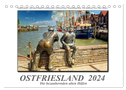 Ostfriesland - die bezaubernden alten Häfen (Tischkalender 2024 DIN A5 quer), CALVENDO Monatskalender