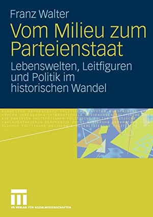 Walter, Franz. Vom Milieu zum Parteienstaat - Lebenswelten, Leitfiguren und Politik im historischen Wandel. VS Verlag für Sozialwissenschaften, 2010.