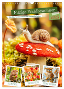 Filzige Waldbewohner - Ein Jahr tierisch niedlicher Filzhandarbeiten (Wandkalender 2025 DIN A3 hoch), CALVENDO Monatskalender