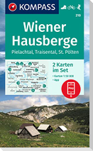 KOMPASS Wanderkarten-Set 210 Wiener Hausberge, Pielachtal, Traisental (2 Karten) 1:50.000