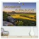 Sächsische Elbtalblicke (hochwertiger Premium Wandkalender 2024 DIN A2 quer), Kunstdruck in Hochglanz