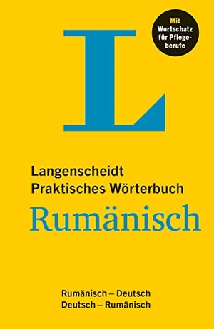 Langenscheidt Praktisches Wörterbuch Rumänisch - Rumänisch - Deutsch / Deutsch - Rumänisch, mit Wortschatz für Pflegeberufe. Langenscheidt bei PONS, 2023.