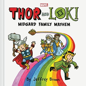 Brown, Jeffrey. Thor and Loki - Midgard Family Mayhem. Chronicle Books, 2023.