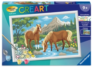 CreArt, Malen nach Zahlen Kinder - Pferde im Wasser. Ravensburger Spieleverlag, 2026.