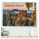 Sächsische Schweiz (hochwertiger Premium Wandkalender 2024 DIN A2 quer), Kunstdruck in Hochglanz