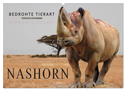 Bedrohte Tierart - Nashorn (Wandkalender 2024 DIN A2 quer), CALVENDO Monatskalender