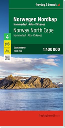 freytag & berndt Straßenkarte Norwegen Nordkap, Hammerfest - Alta - Kirkenes 1:400.000