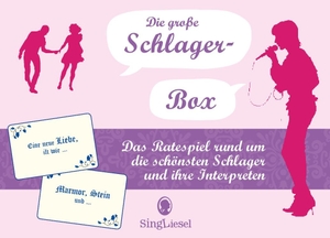 Verlag, SingLiesel. Die große Schlager-Box - Das Ratespiel rund um die schönsten Schlager. Singliesel GmbH, 2017.