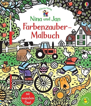 Nina und Jan - Farbenzauber-Malbuch - mit magischem Pinsel. Usborne Verlag, 2020.