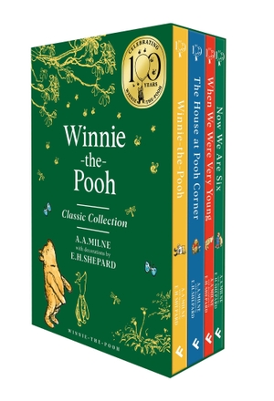 Milne, Alan Alexander. Winnie the Pooh 90th Anniversary Slipcase - Classic Collection / Now We Are Six / When We Were Very Young / The House at Pooh Corner / Winnie-the-Pooh. Egmont UK Limited, 2026.
