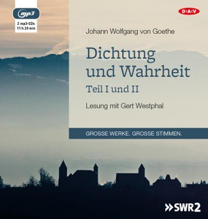 Goethe, Johann Wolfgang von. Dichtung und Wahrheit - Teil I und II - Lesung mit Gert Westphal. Audio Verlag Der GmbH, 2016.