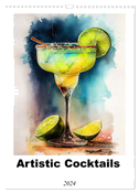 Artistic cocktails (Wall Calendar 2024 DIN A3 portrait), CALVENDO 12 Month Wall Calendar