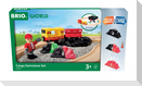 Güterzug-Set mit Farbwechsel / Magisches Holzeisenbahnset für Kinder ab 3 Jahren