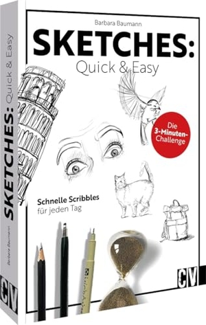 Baumann, Barbara. Sketches: Quick & Easy - Schnelle Scribbles für jeden Tag. Die 3-Minuten-Challenge. Christophorus Verlag, 2024.