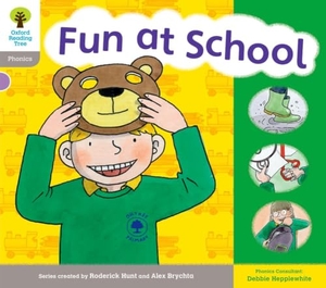 Hepplewhite, Debbie / Ruttle, Kate et al. Oxford Reading Tree: Level 1: Floppy's Phonics: Sounds and Letters: Fun At School. Oxford University Press, 2011.