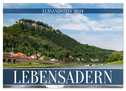 Lebensadern - Elbsandstein (Wandkalender 2024 DIN A2 quer), CALVENDO Monatskalender