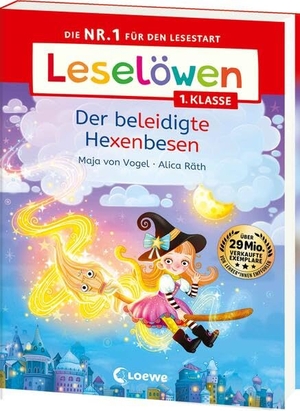 Vogel, Maja von. Leselöwen 1. Klasse - Der beleidigte Hexenbesen - Auf ins Leseabenteuer! - Die Nr. 1 für den Lesestart jetzt als praktische Broschurausgabe für unterwegs - Erstlesebuch für Kinder ab 6 Jahren. Loewe Verlag GmbH, 2026.