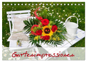 Romantische Gartenimpressionen (Tischkalender 2024 DIN A5 quer), CALVENDO Monatskalender