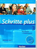 Schritte plus 3. Kursbuch + Arbeitsbuch mit Audio-CD zum Arbeitsbuch
