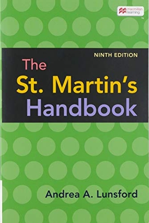 Lunsford, Andrea. The St. Martin's Handbook (Paper Version). Bedford Books, 2020.