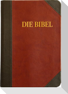 Schlachter 2000 Bibel - Großdruckausgabe (Softcover, grau/braun)