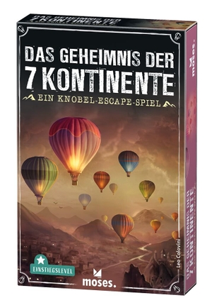 Colovini, Leo. Das Geheimnis der 7 Kontinente - Ein Knobel-Escape Spiel. moses. Verlag GmbH, 2025.