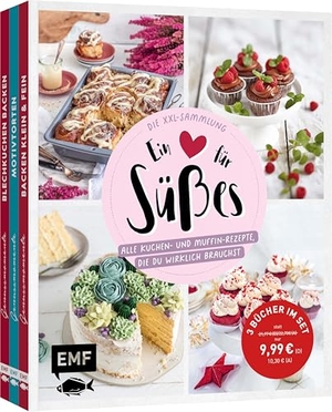Friedrichs, Emma / Ascanelli, Monique et al. Ein Herz für Süßes - 3 Bücher im Bundle: Alle Kuchen- Muffins- und Torten-Rezepte, die du wirklich brauchst. Edition Michael Fischer, 2026.