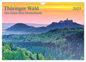 Thüringer Wald Das Grüne Herz Deutschlands (Wandkalender 2025 DIN A4 quer), CALVENDO Monatskalender