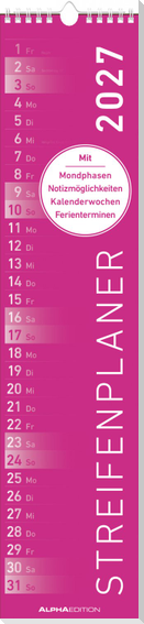 Streifenplaner PINK 2027