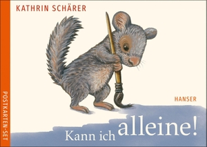 Schärer, Kathrin. Kann ich alleine! Postkarten-Set. Carl Hanser Verlag, 2024.