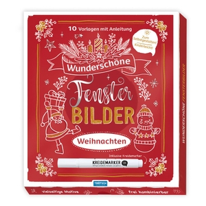 Trötsch Verlag GmbH & Co. KG (Hrsg.). Trötsch Wunderschöne Fensterbilder mit Kreidemarker Mappe mit Vorlagen und Kreidemarker Weihnachten - Fensterbilder Vorlagen Kreidemarker Vorlagenmappe Fensterdeko. Trötsch Verlag GmbH, 2021.