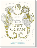 Lost Ocean Artist's Edition: An Inky Adventure and Coloring Book for Adults: 24 Drawings to Color and Frame