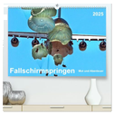 Fallschirmspringen - Mut und Abenteuer (hochwertiger Premium Wandkalender 2025 DIN A2 quer), Kunstdruck in Hochglanz