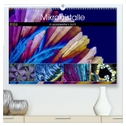 Mikrokristalle in polarisiertem Licht (hochwertiger Premium Wandkalender 2024 DIN A2 quer), Kunstdruck in Hochglanz