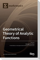 Geometrical Theory of Analytic Functions