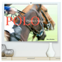 Polo Pferde + Aktion 2024 (hochwertiger Premium Wandkalender 2024 DIN A2 quer), Kunstdruck in Hochglanz