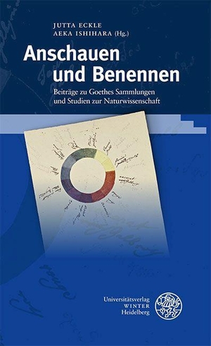 Eckle, Jutta / Aeka Ishihara (Hrsg.). Anschauen und Benennen - Beiträge zu Goethes Sammlungen und Studien zur Naturwissenschaft. Universitätsverlag Winter, 2023.
